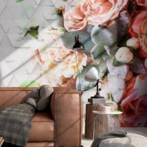Fototapet Decomposed rose