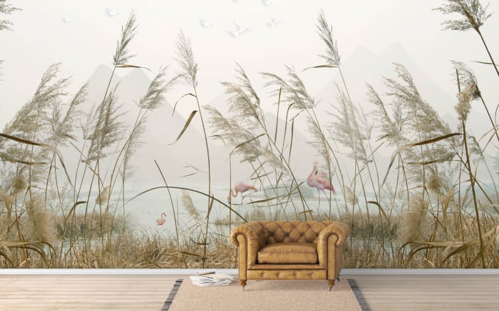 Fototapet personalizat fara imbinari Laguna Feel pentru living si dormitor