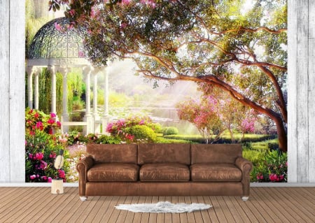 Model Old Arches With Leaves pentru living si dormitor