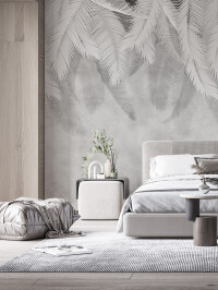 Detaliu model Stylish Leaves pentru fototapet personalizat